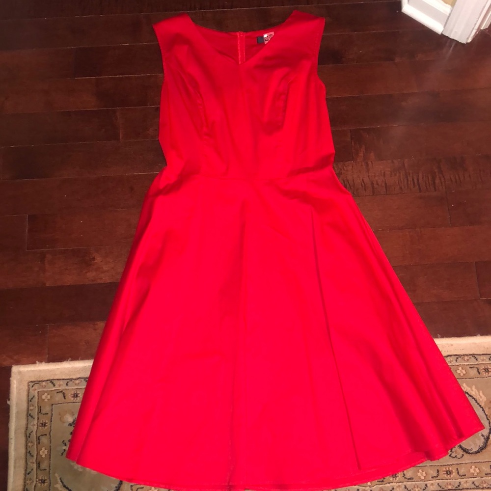 Simple red dress